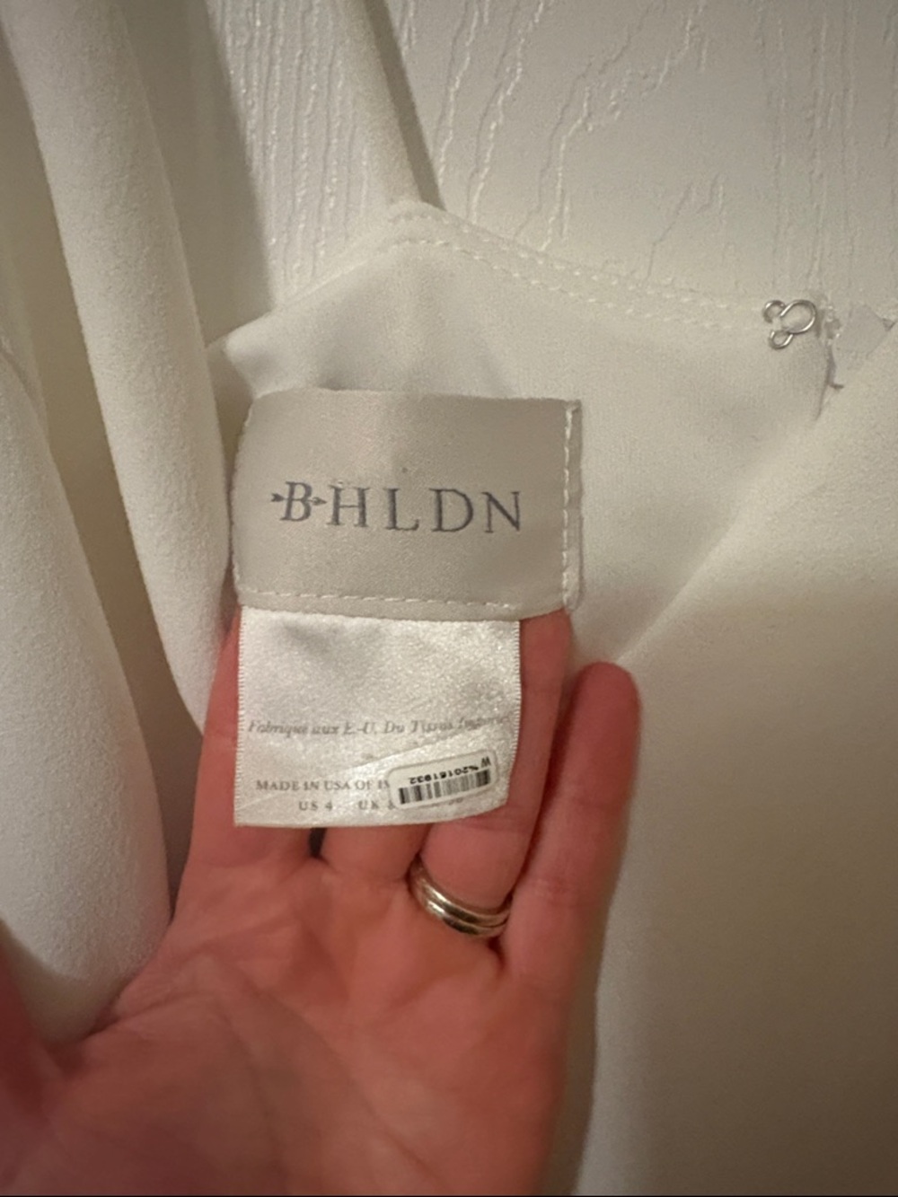 BHLDN Ivory Strapless V-Neck Maxi Dress - Picture 2 of 4